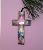 Handcrafted Copper FAITH Cross Ornament