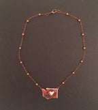 My heart is in Washington Necklace, State Necklace, Washington, Northwest Jewelry