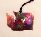 My heart is in Washington torch fired Ornament