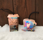 Handcrafted Copper LATTE or MUG/CUP Ornament
