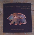 Handcrafted Copper Bear Pin