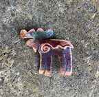 Handcrafted Copper Moose Pin