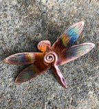Handcrafted Copper Dragonfly Pin
