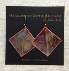 Handcrafted Heated Copper Earrings