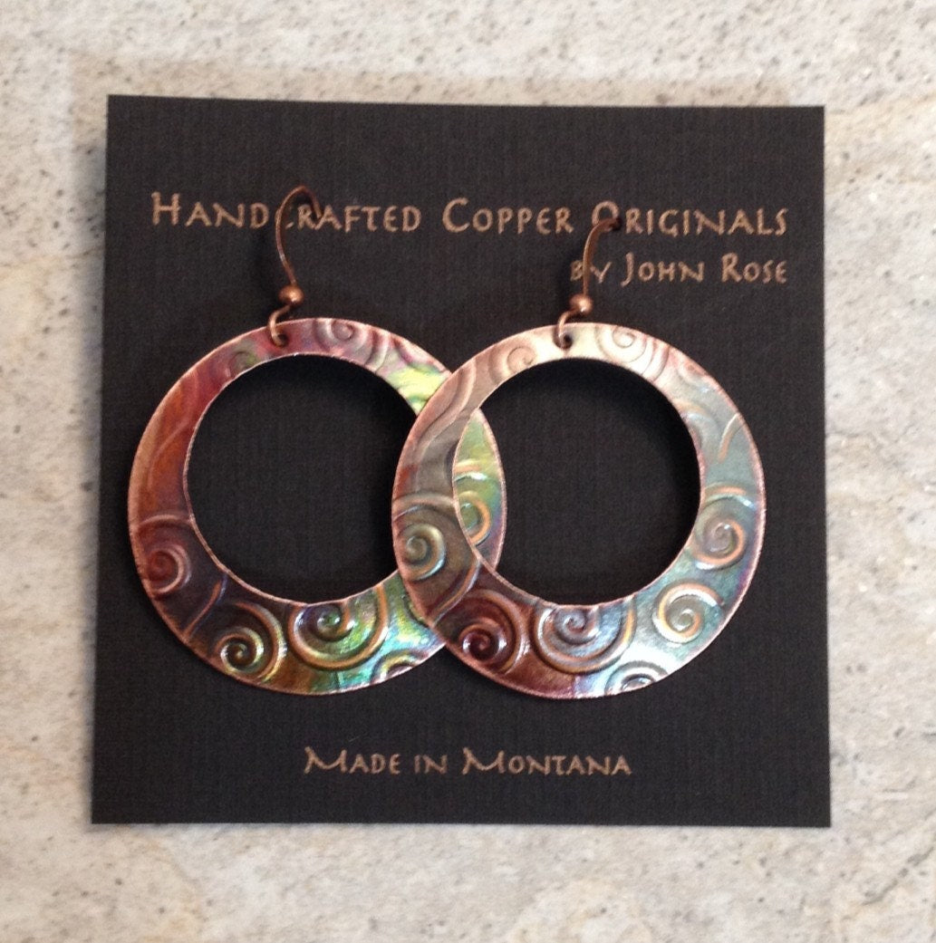 Handcrafted Copper Earrings